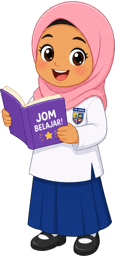 Happy student reading a book